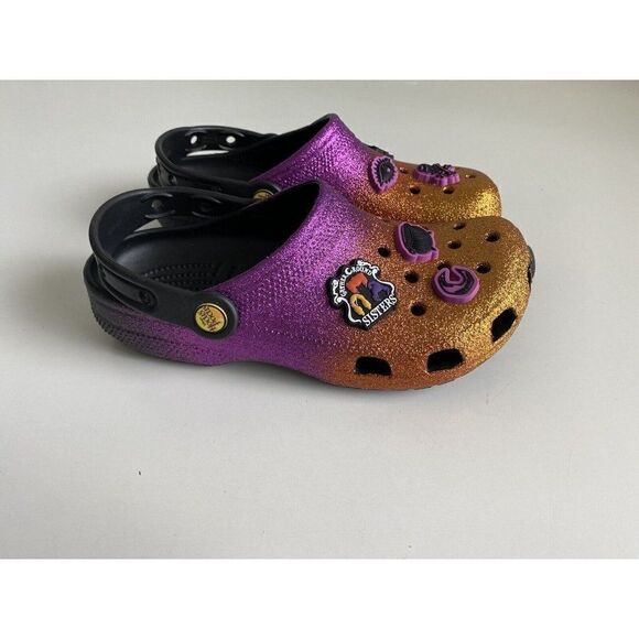 Crocs Disney Hocus Pocus Slip On Classic Clogs Sandals Jibbitz Sz Women’s 6 NEW - Picture 8 of 12